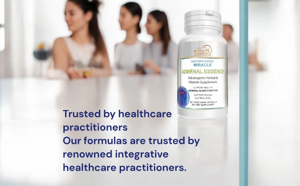 Miracle Adrenal Essence Doctor's Choice - Adratogenic Herbal & Vitamins Supplement - Adrenal