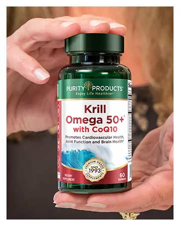 Purity Products Memory500 Bacopa monniera/Brahmi Elite Nootropic Complex - Supports Peak Cognitive Performance*, Increased Learning Speed* and Healthy Memory & Recall* - 30 Vegetarian Caps 30 Count (Pack of 1) - Krill 50+ w/ coq10 in hand