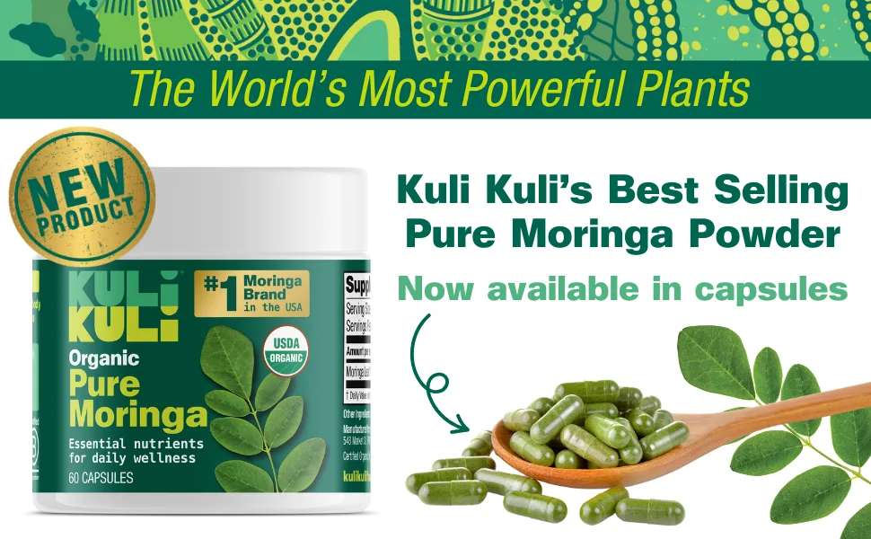 KULI KULI Organic Pure Moringa Capsules, 60 CT - capsule 1