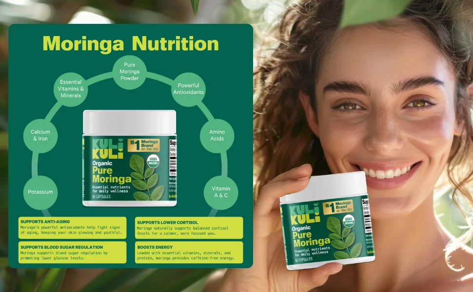 KULI KULI Organic Pure Moringa Capsules, 60 CT - capsule 4