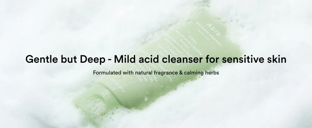 Abib Mild Foam Cleanser Heartleaf Foam 5.07 fl.oz - Gentle but Deep