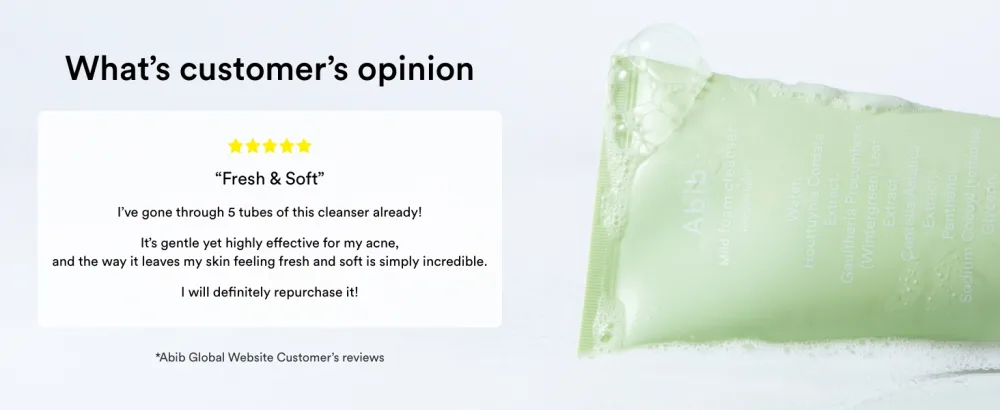 Abib Mild Foam Cleanser Heartleaf Foam 5.07 fl.oz - Review 2