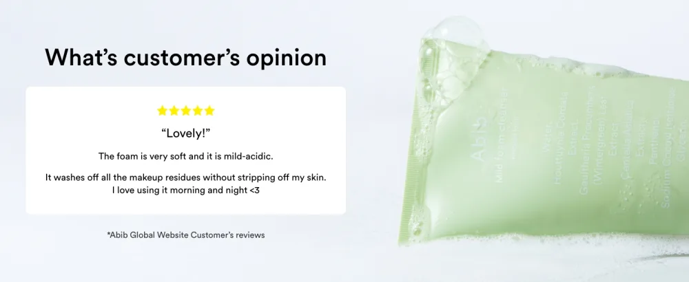 Abib Mild Foam Cleanser Heartleaf Foam 5.07 fl.oz - Review 3