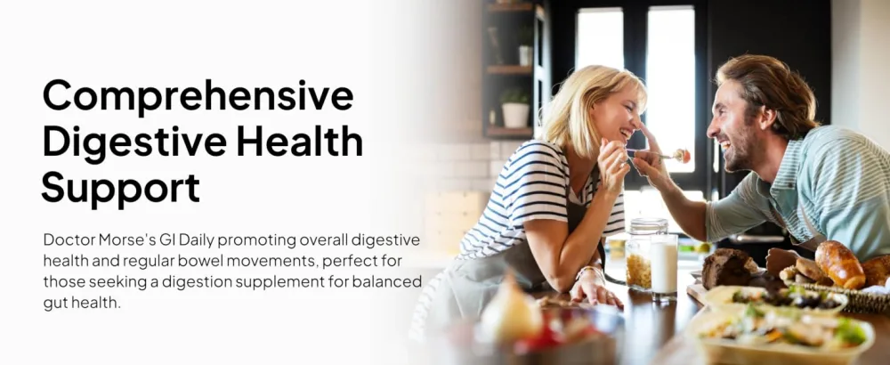 Doctor Morse's GI Daily - Gut Cleanse - Digestive Support - Intestinal, Overall Gut Support - Naturopath Formulated - Marshmallow Root, Slippery Elm Bark, Mullein Leaf - 90 Capsules - 45 Day Supply - GI DAILY