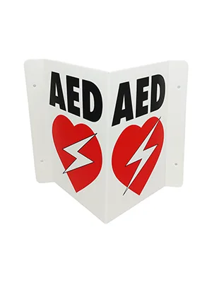 CPR Savers Foldable Panel AED Wall Sign for Business  School  Restaurant  Office or Any Public Place (1) - CPR Savers Foldable Panel AED Wall Sign for Business, School, Restaurant, Office or Any Public Place