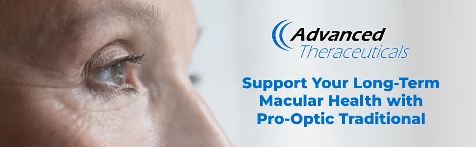 PROOPTIC Traditional Formula (AREDS 2 Based Formula) 180 Capsules - 6 Month Supply - One Capsule Per Day - support your long term macular health with pro optic traditional areds 2 formula