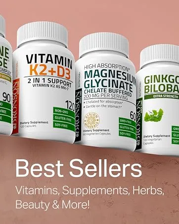 Bronson Potassium Citrate 99mg Essential Mineral Non-GMO, 200 Vegetarian Tablets - bronson