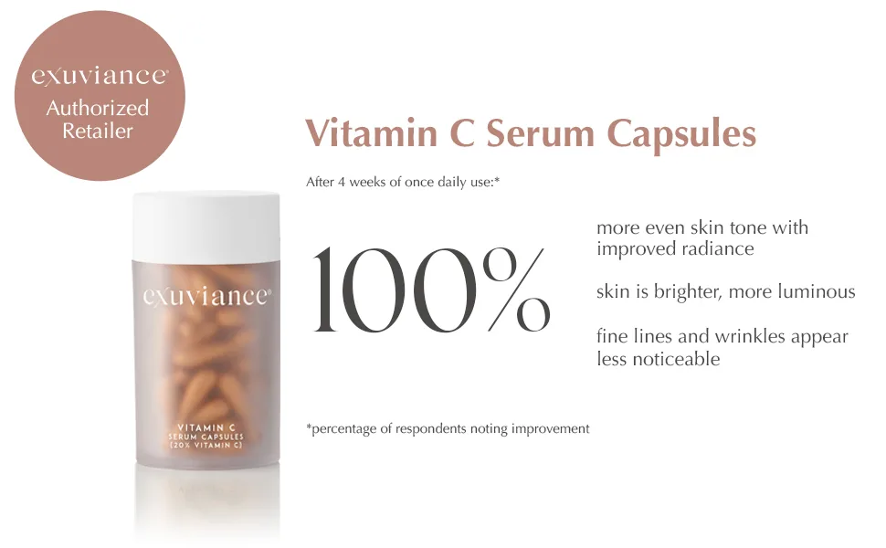 EXUVIANCE Vitamin C Serum Maximum Effective Strength Single-use Capsules, 60 ct. - Vitamin C
