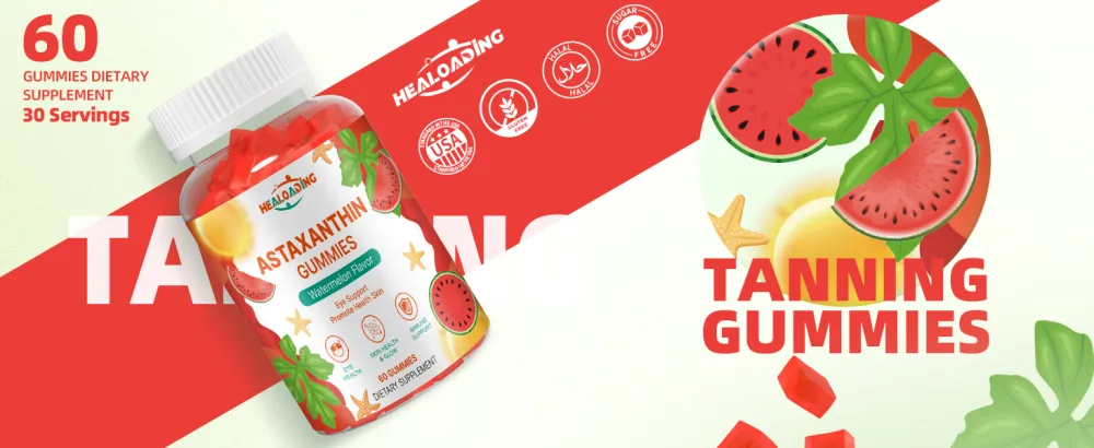HEALOADING Astaxanthin 12mg Supplements Gummies: Antioxidant Supplement to Support Eye, Skin, Joint & Immune System Health Non-GMO & Gluten-Free (60 Gummies) - astaxanthin