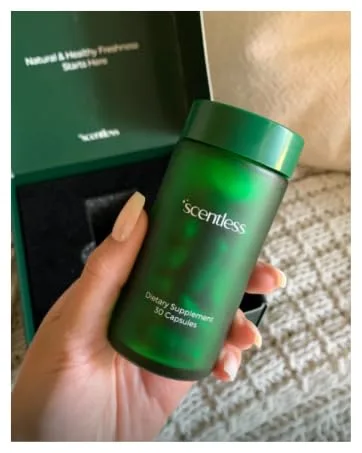 Scentless Internal Deodorant Mint, Parsley & Chlorophyll Capsules for Body Odor Aluminum-Free Body Deodorizing Supplement Odor Control Natural Deodorant Body Deodorizing Capsules 30 Count - Scentless Internal Deodorant