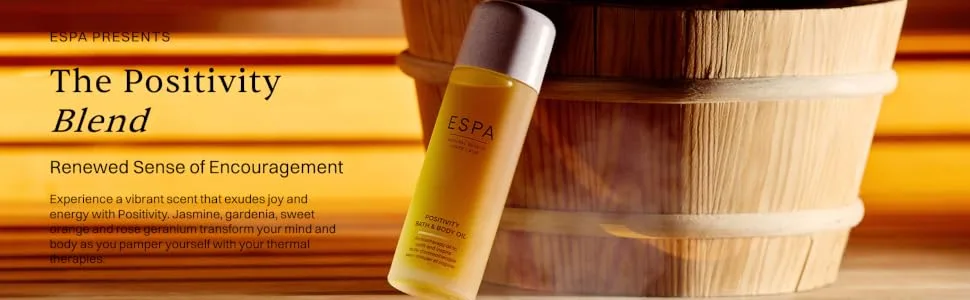 ESPA | Positivity Aromatherapy Single Oil | 10ml | Jasmine, Gardenia & Rose Geranium - positivity blend