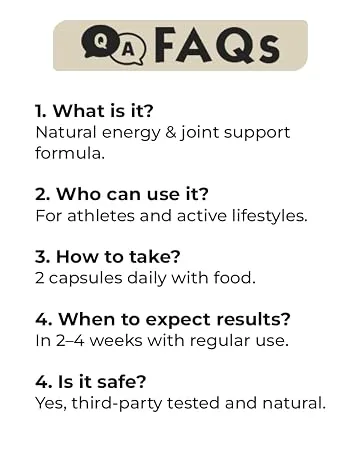 Marcapa Boost - Circulation Supplement for Endurance, Faster Recovery & Joint Flexibility - 350mg Black Ginger, 150mg Cordyceps Extract, 60 Capsules, 30-Day Supply, 3-5x Better Absorption - product information 9