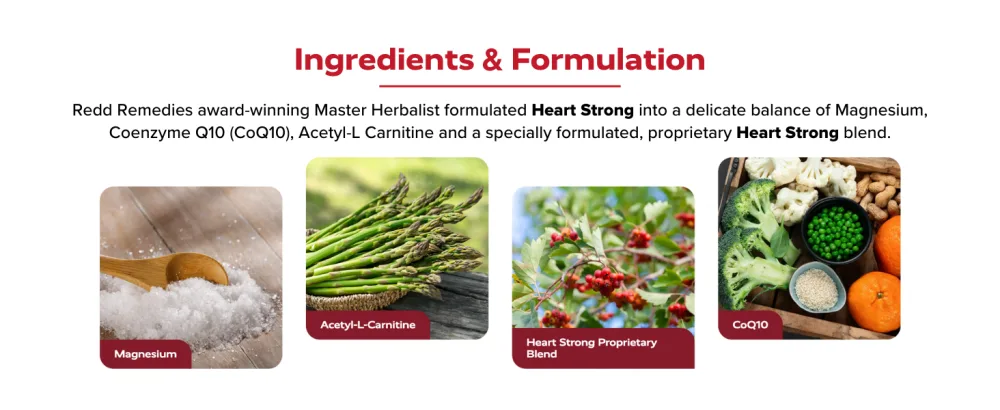 Redd Remedies, Heart Strong, Supports Cardiovascular Health, 60 Tablets - Heart Strong