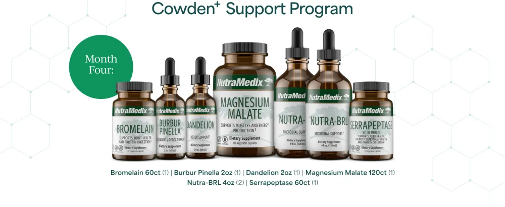 NutraMedix Herbal Supplements for Full Body Detox, Cleanse & Energy Support - Cowden+ Support Program, Month 2 - Sweet Leaf Stevia & Cats Claw Extract, Burbur Pinella & More Cowden+ Support Program Month 2 - nutramedix
