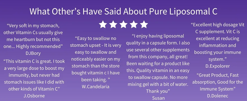 Pure Micronutrients Pure Liposomal Vitamin C - 1400mg Per Serve Supplement - 90 Capsules - High Absorption VIT C Ascorbic Acid Pills - gentle