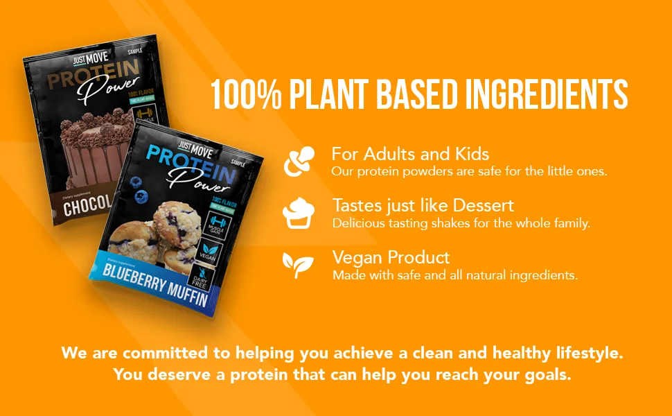 Just Move Protein Sample Pack Bundle - 7 Flavors - Safe Protein Family