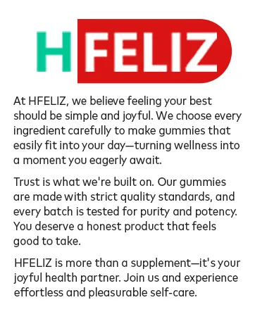 HFELIZ Choline Supplement Gummies Sugar Free, 500mg Choline Bitartrate Per Serving, Brain Health, Liver Support, Focus & Energy, 60 Gummies - HFELIZ story