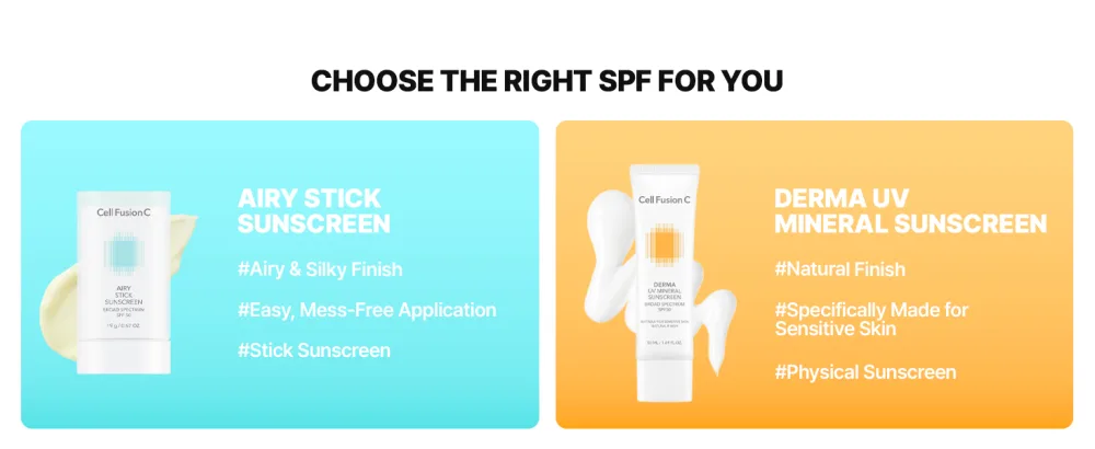 Cell Fusion C Airy Stick Sunscreen, Broad Spectrum SPF 50 + Phyto PDRN, Semi-matte & No White Cast, Korean Suncreen Stick, 50ml / 1.69 fl.oz - sunscreen