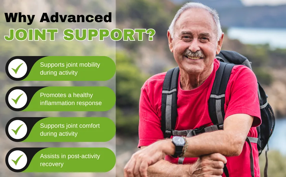 Advanced Joint Support Supplement Glucosamine, MSM, Turmeric (95% Curcuminoids) & Boswellia Serrata Double The Inflammation-Supporting Ingredients for Healthy, Flexible Joints. 30-Day Supply - arthritis joint relief supplement turmeric boswellia glucosamine msm cartilage support healthy joint
