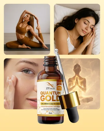 Quantum Gold Liquid Ormus Monoatomic Gold Elixir 24K | Colloidal Gold & Liquid Gold Ormus Supplement for for Pineal Gland Activation, Lucid Dreaming & Higher Energy Alignment (2oz.) - Quantum Gold