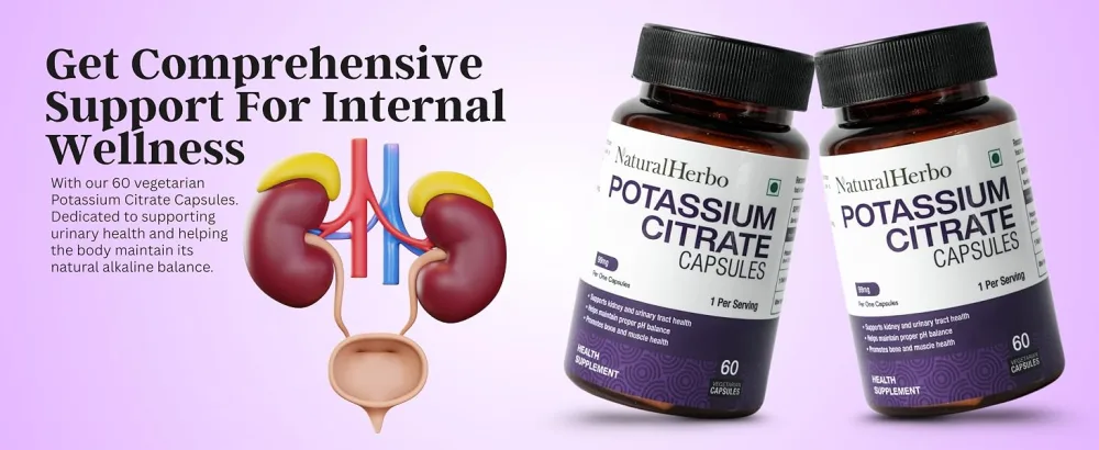 Potassium Citrate Supplement 99mg, Bone & Muscle Support, Potassium to Support Electrolyte Balance and Normal pH*, Essential Mineral (60 Veg Capsules) - Potassium Capsules