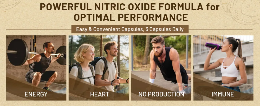 Nitric Oxide Supplement, Nitric Oxide Booster & 6-in-1 Phytonutrient Blend for Heart, Flow, Immune - 90 Capsules (2 Bottle) 90 Count (Pack of 2) - product information 8