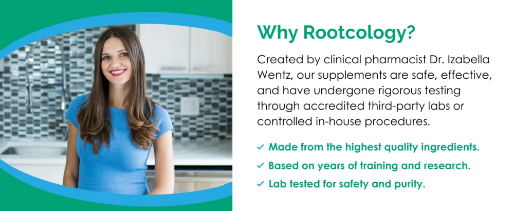 Rootcology by Izabella Wentz | Thyroid Conversion Support | Specialized Blend of Nutrients and Herbs for Thyroid Support | 120 Capsules, 60 Servings - Thyroid Conversion Support