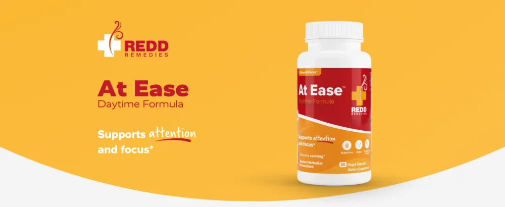 Redd Remedies, at Ease, Supports Relaxation and Stress Resistance, 80 Vegan Capsules Daytime - At Ease