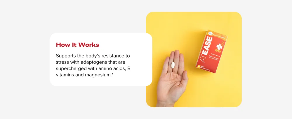 Redd Remedies, at Ease, Supports Relaxation and Stress Resistance, 80 Vegan Capsules Daytime - At Ease