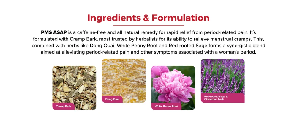 Redd Remedies, PMS ASAP, Includes Cramp Bark & Dong Quai, 60 Vegan Capsules - PMS ASAP