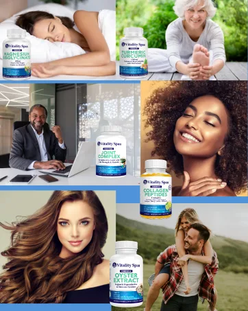 Oyster Extract Natural Zinc and Lions Mane Cognitive Support Mushroom Extract - Anti-Aging Bundle, Made in USA - Magnesium Glycinate