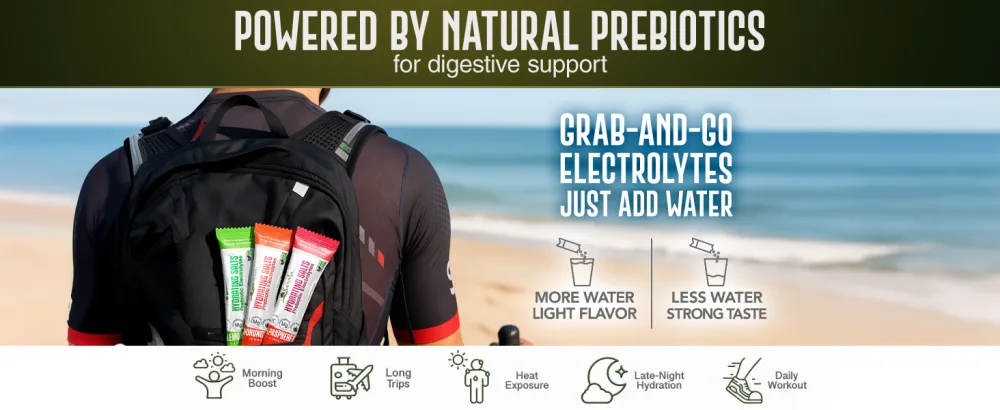 kevala Electrolytes Powder Packets | Sugar Free Drink Mix Packets with Prebiotics, Potassium & Salt Electrolytes for Keto Hydration | Rehydration Support | 1 Pack (30 Sticks) - prebiotics
