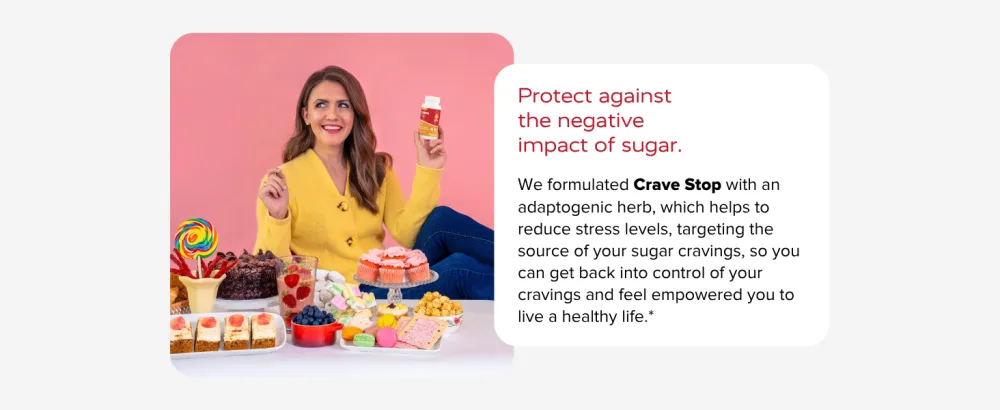 Redd Remedies Crave Stop | Supports Healthy Glucose Metabolism and Appetite | 30 Servings, 60 Vegan Capsules Standard Packaging - Crave Stop