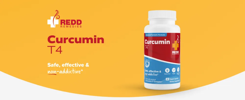 Redd Remedies, Curcumin T4, Advanced Turmeric Formula, 60 Vegan Capsules - Curcumin T4