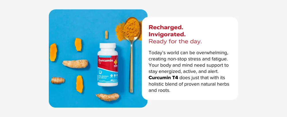 Redd Remedies, Curcumin T4, Advanced Turmeric Formula, 60 Vegan Capsules - Curcumin T4