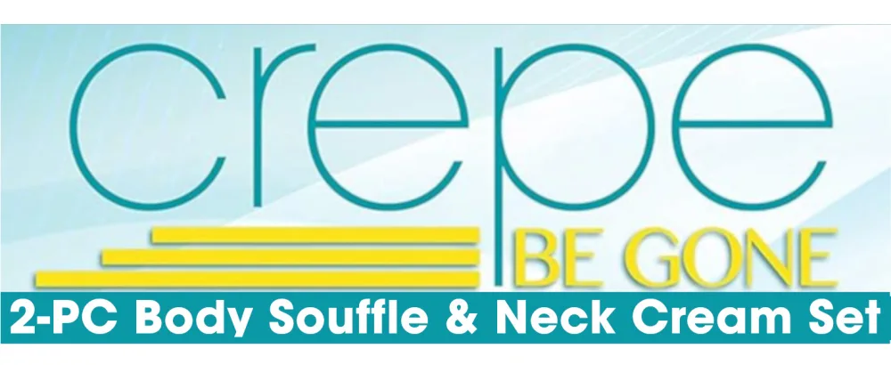 Dermactin Crepe Be Gone Classic Body Souffle 3 oz. AND Firming Neck Cream 3 oz. (2-PC SET) - A+top-web