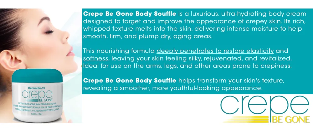 Dermactin Crepe Be Gone Classic Body Souffle 3 oz. AND Firming Neck Cream 3 oz. (2-PC SET) - A+top-web-Souflee