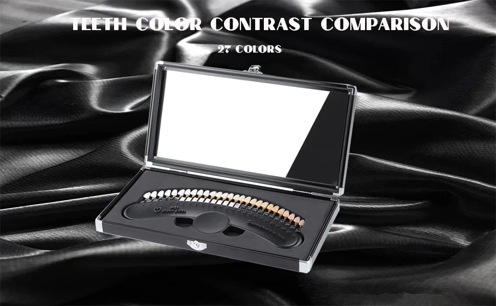 27 Colors Shade Guide Shade Chart Teeth Color Contrast Comparison for Home Beauty Salon Use R-27 - color contrast