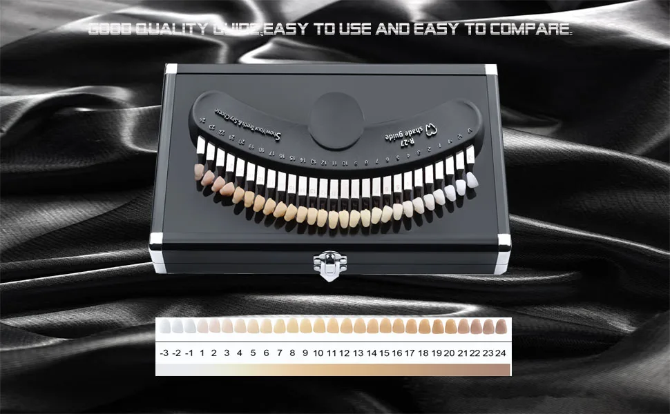 27 Colors Shade Guide Shade Chart Teeth Color Contrast Comparison for Home Beauty Salon Use R-27 - color contrast