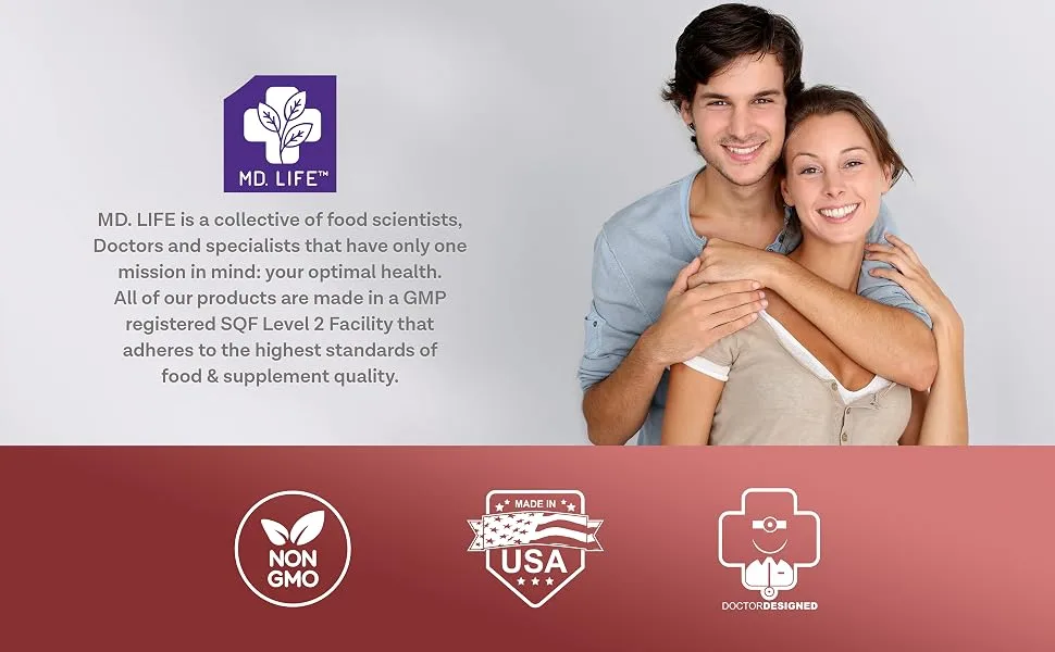 MD.LIFE Liver Support - Supplement with Artichoke, Dandelion, Milk Thistle & Proteolytic Enzymes 90 Count - liver support