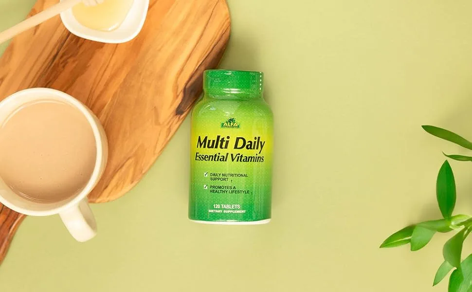 ALFA VITAMINS Multi Daily Vitamins Essential Vitamins to Support The Immune System and Promote a Healthy Lifestyle - 120 Tablets - multi daily vitamins