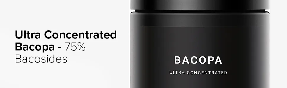 Toniiq Bacopa - Ultra High Potency 45:1 Extract with 75% Bacosides - Highly Concentrated - Third-Party Lab Tested - 90 Capsules - bacopa