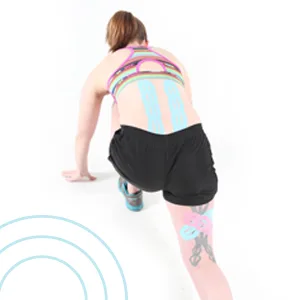 Kinesio Tex Performance + - Therapeutic Knee and Shoulder Medical Tape - Red - 2in x 16.4 ft Roll - Kinesio