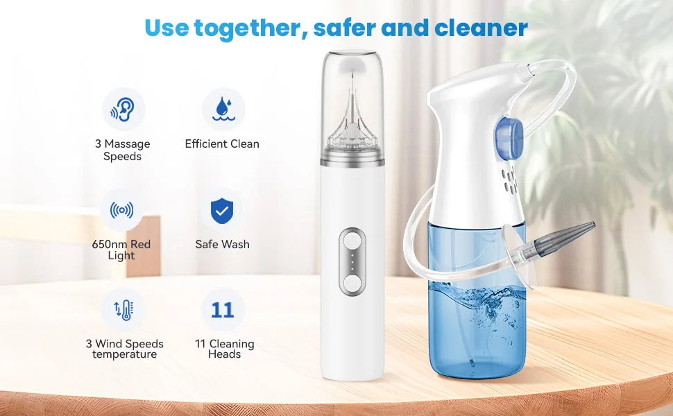 Ear Dryer - Rechargeable Ear Water Remover - Manual Ear Irrigation Flushing System White - product information 13