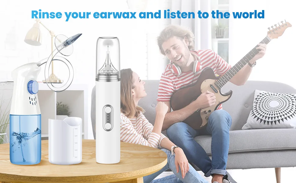 Ear Dryer - Rechargeable Ear Water Remover - Manual Ear Irrigation Flushing System White - product information 17