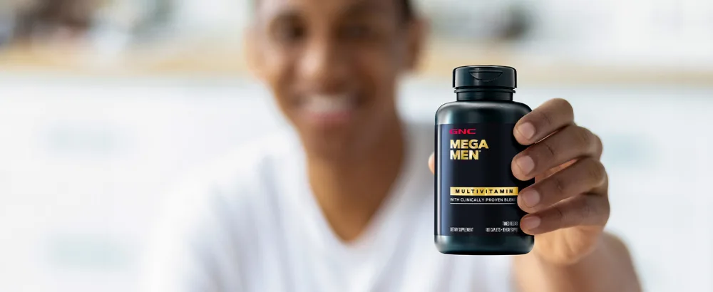 GNC Mega Men Multivitamin Caplets, Clinically Proven to Feel Better, Immune Support, Energy Support, Antioxidants, B Vitamins, Vitamin D-3, Timed Release, 180 count, 90 day supply - Mega Men Multivitamin