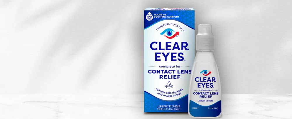 Clear Eyes 7 Symptom Relief Eye Drops, 0.5 Fl Oz (Pack of 3) - Contact