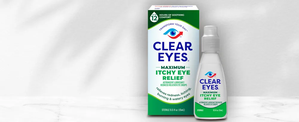 Clear Eyes 7 Symptom Relief Eye Drops, 0.5 Fl Oz (Pack of 3) - Itchy