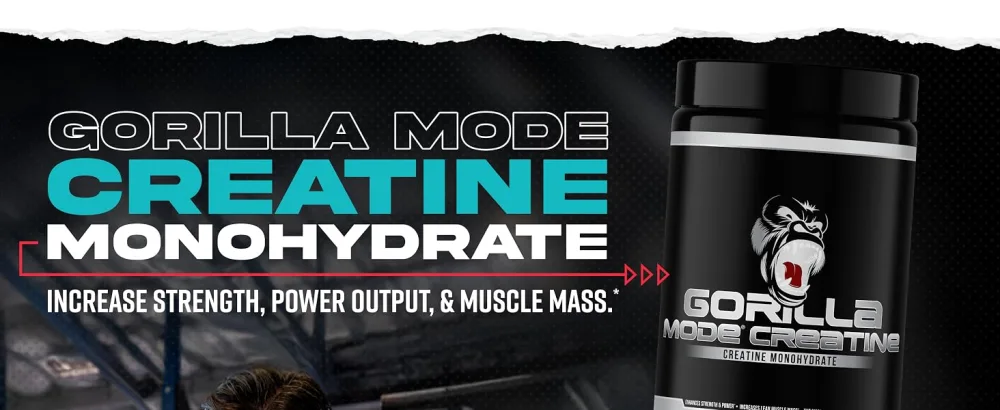 Gorilla Mind Creatine Monohydrate Micronized Powder, Improved Muscle Size, Power Output and Strength, 5 Grams per Serving, 100 Servings 1.1 Pound (Pack of 1) - Gorilla Mode Creatine