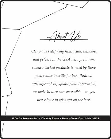 Himalayan Shilajit Extract Capsules 90 Count | Pure Shilajit for Men & Women | Natural Energy Support - Clenvia About Us image – USA-based brand offering premium supplements, skincare, and pet care.